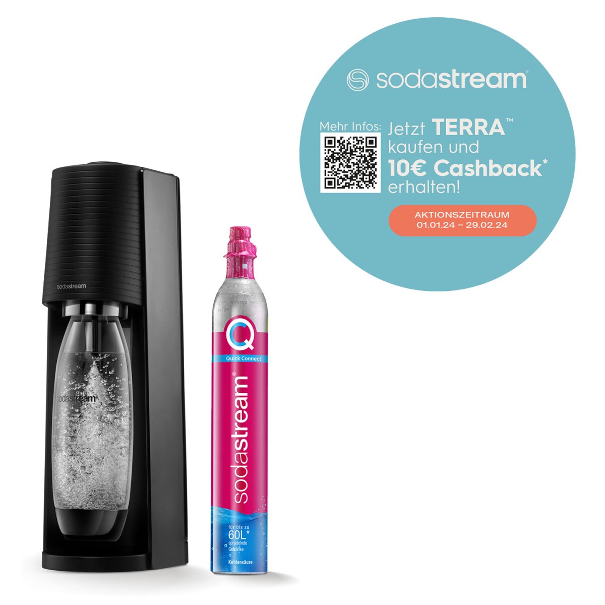 SodaStream Terra Wassersprudler schwarz