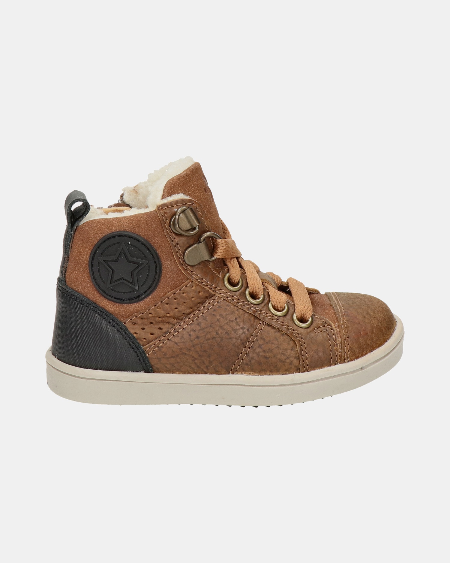 Nelson Kids Hoge sneakers  - cognac
