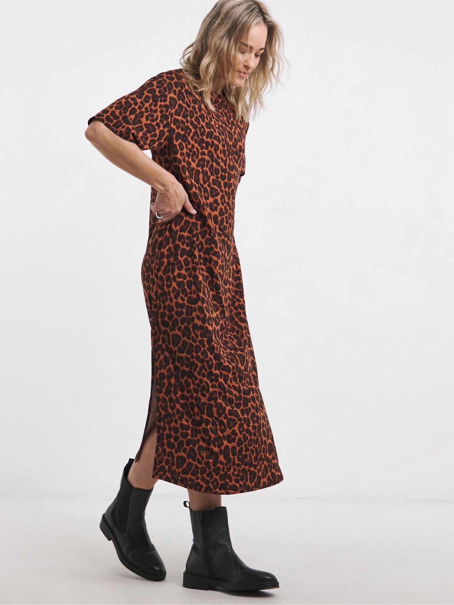 JD Williams Supersoft Jersey T-Shirt Midi Dress