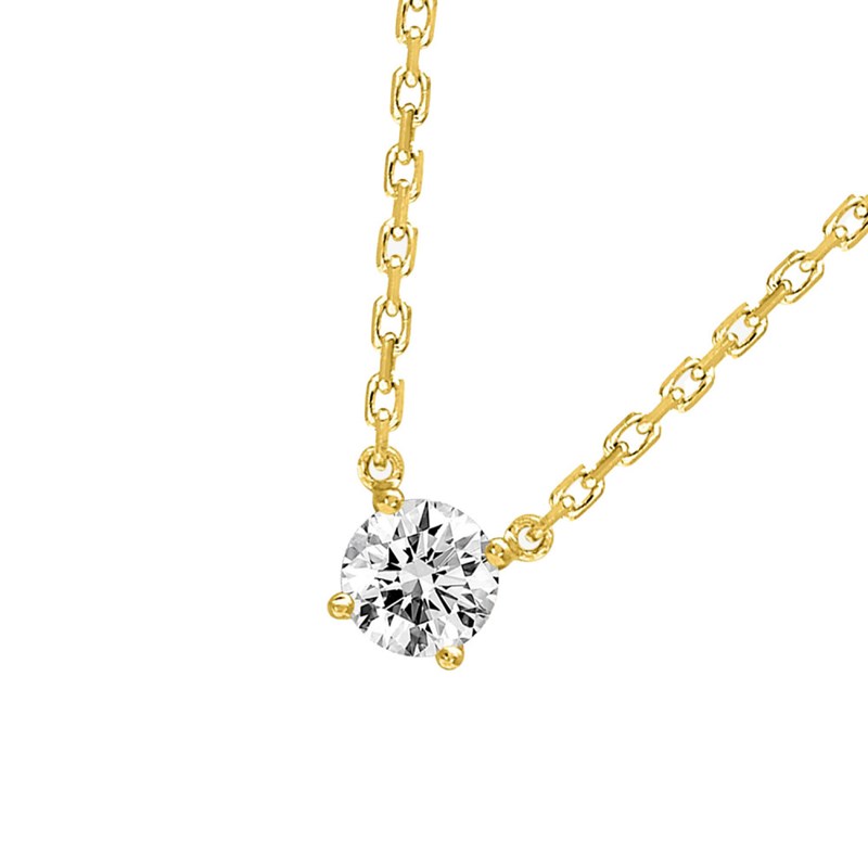 Collier Femme - Or 18 Carats - Diamant 0,14 Carats - Longueur : 42 cm