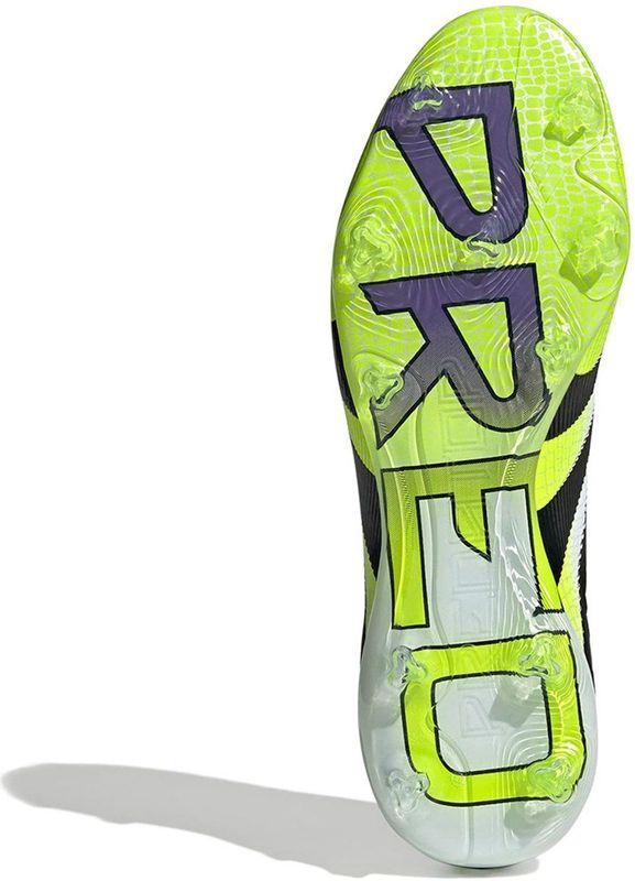 adidas Predator Pro - Gras Voetbalschoenen - Wit Zwart Neongeel