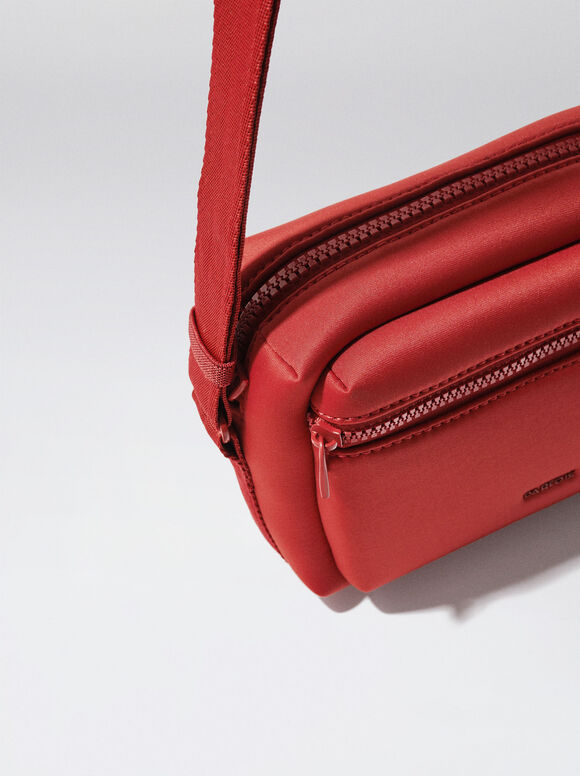 Bolsa de ombro em neoprene - Coral