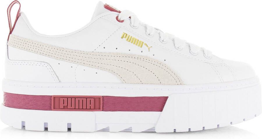 PUMA Mayze Lth Wn Lage sneakers Leren Sneaker Dames Wit