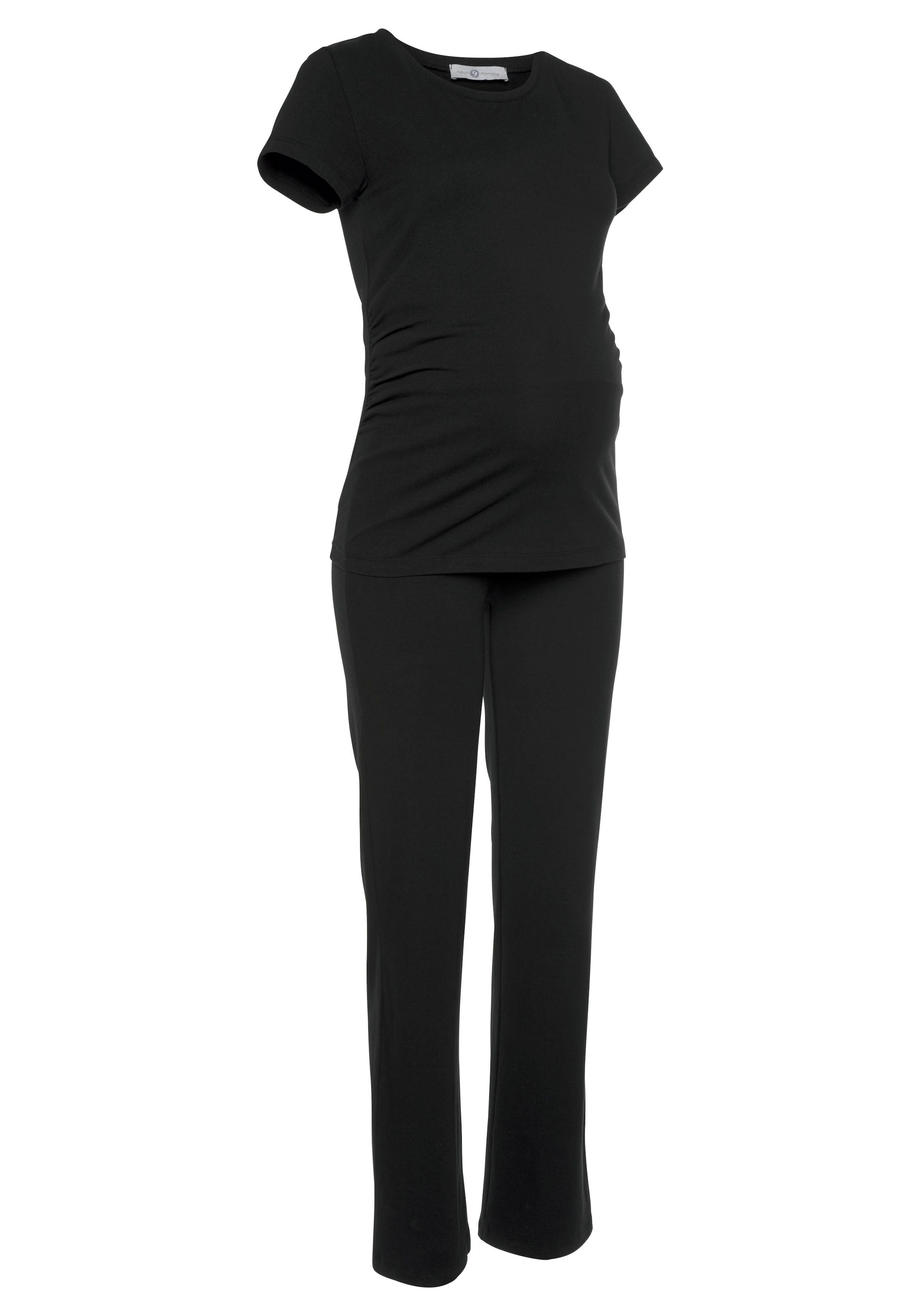 Neun Monate Umstands-Set »2tlg. Set T-Shirt + Leggings für Schwangerschaft und Stillzeit«, 2 Stk. , T-Shirt und Leggings einzeln tragbar