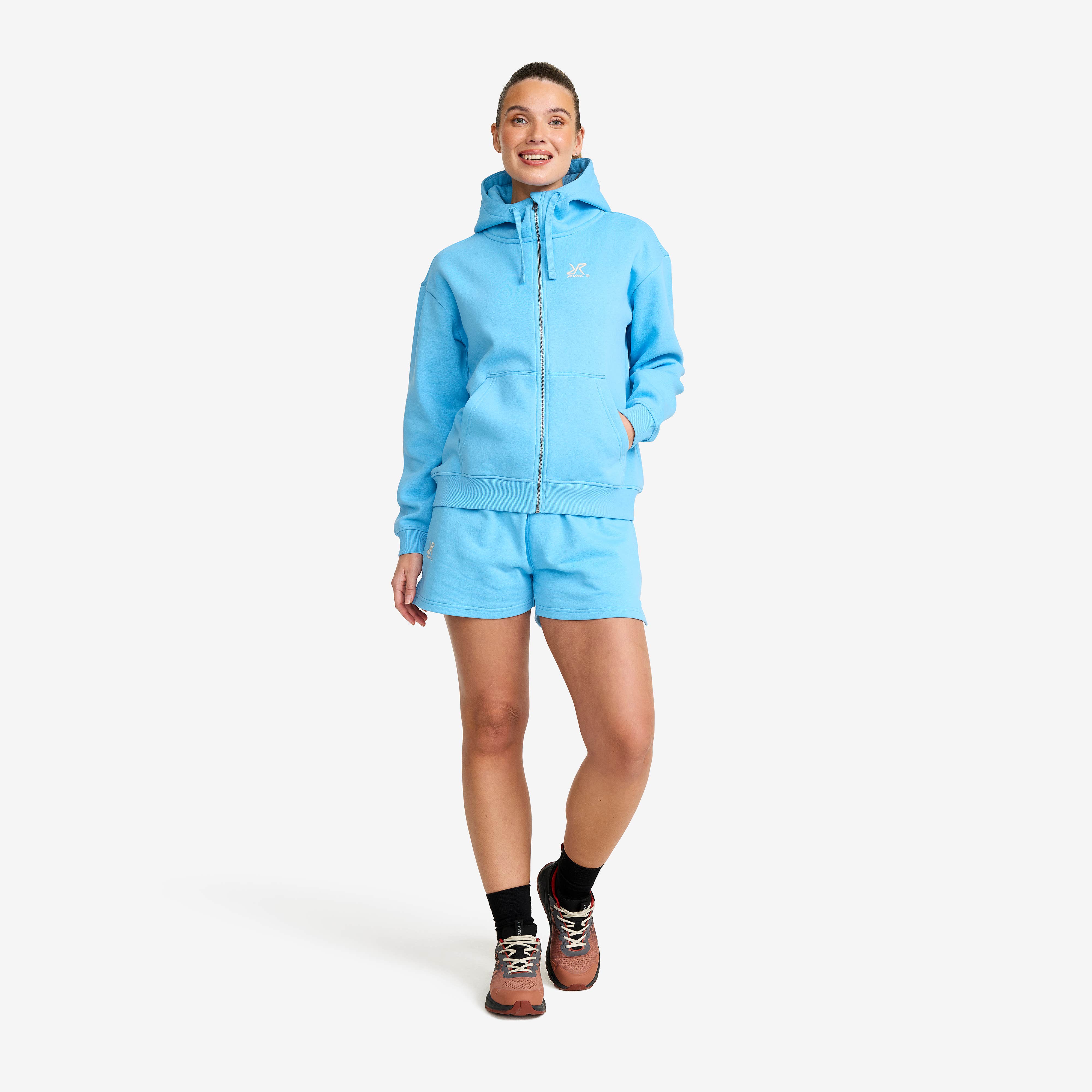 RVRC Full-zip Hoodie Dame Alaskan Blue