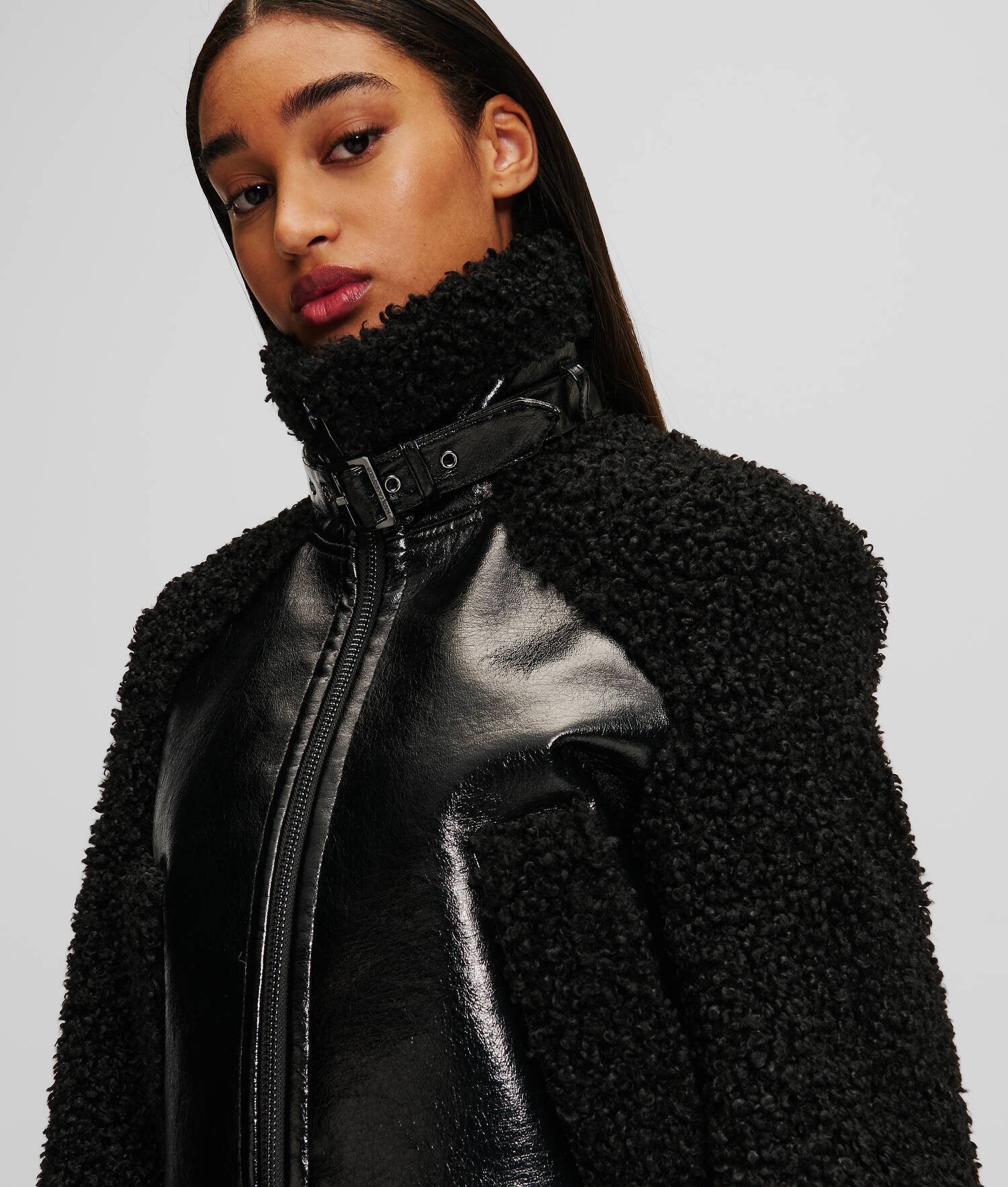 VESTE EN FAUX SHEARLING