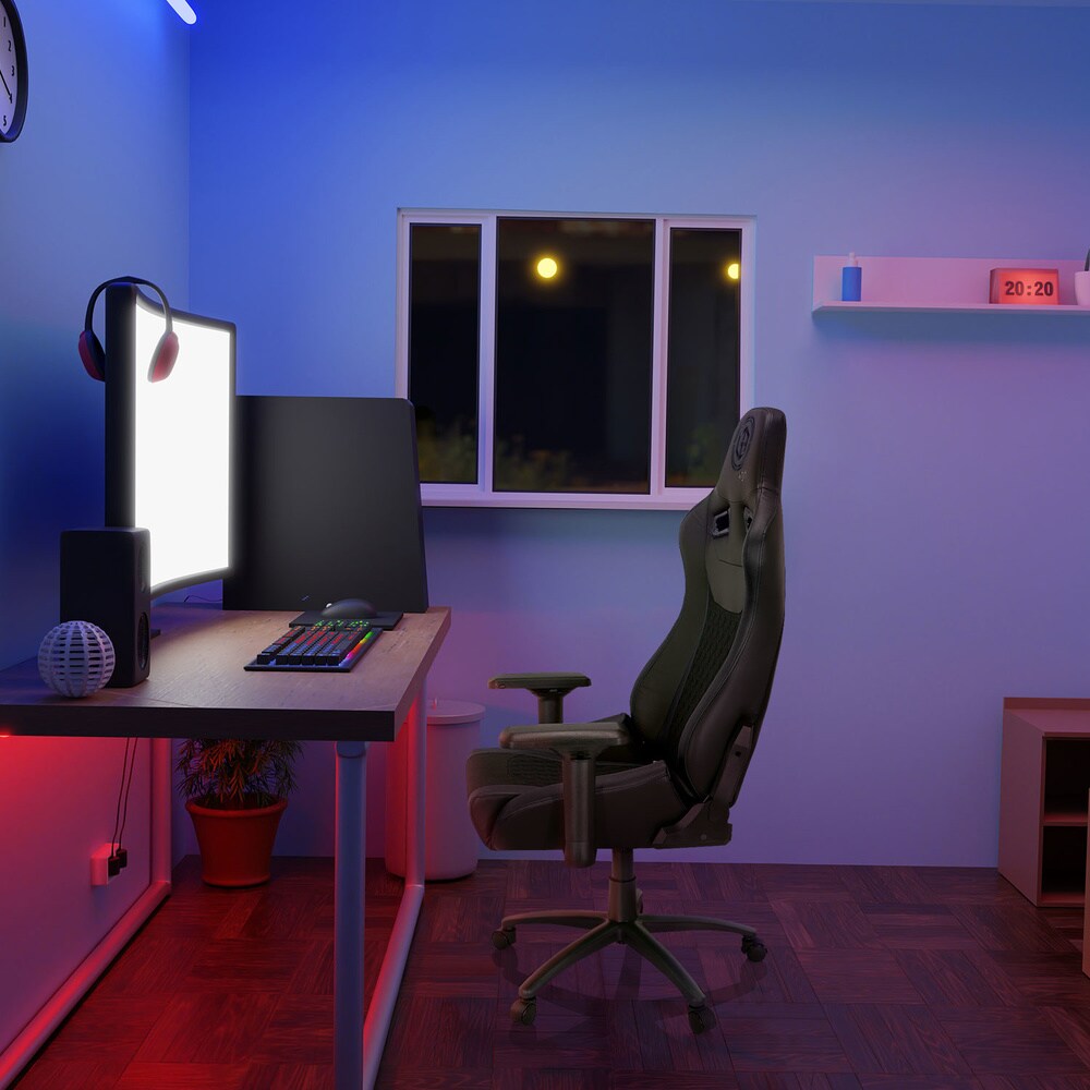 Gamingstuhl GAMEBREAKER SX 04 Stoff, Kunstleder mit Armlehnen hjh OFFICE