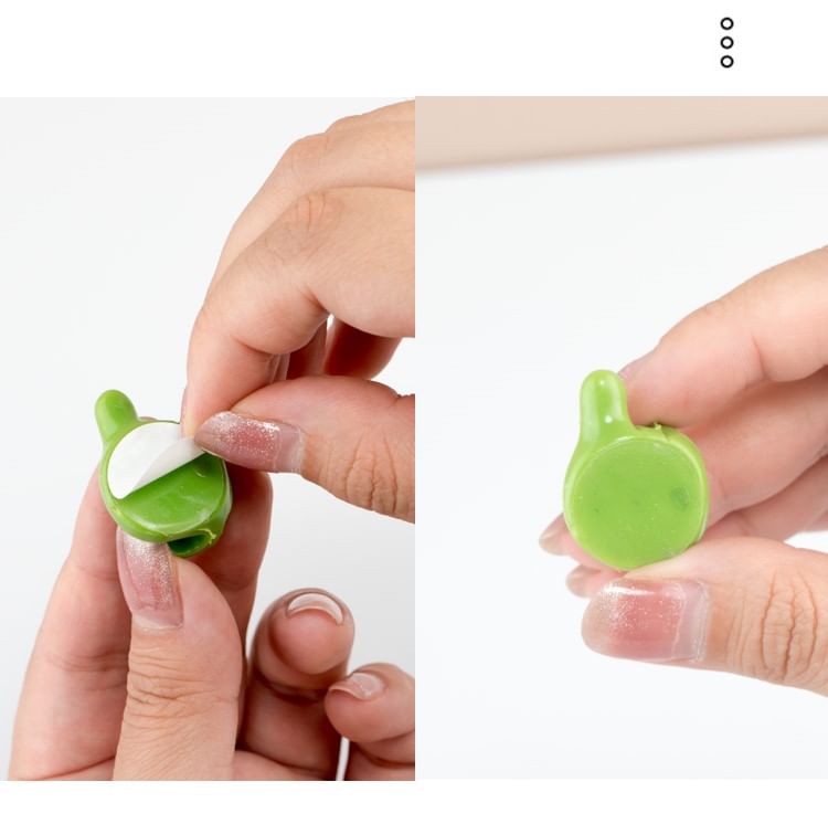 Worthbuy - Set van 4: Thumb Up Plastic Make-up Spatel Houder