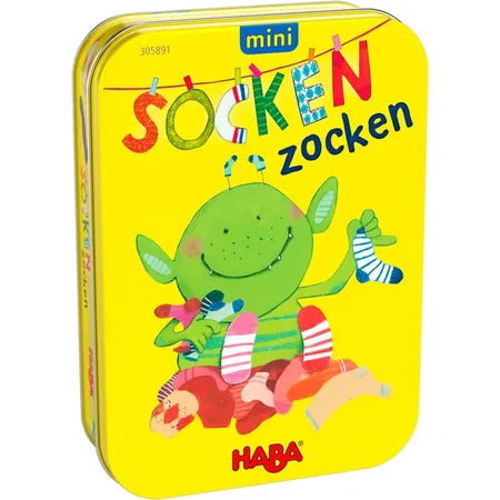 HABA 305891 Kinderspiel mini Socken zocken