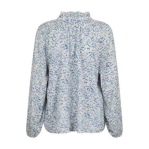 Neo Noir Solbi Ditsy Dot Bluse, Light Blue, 36