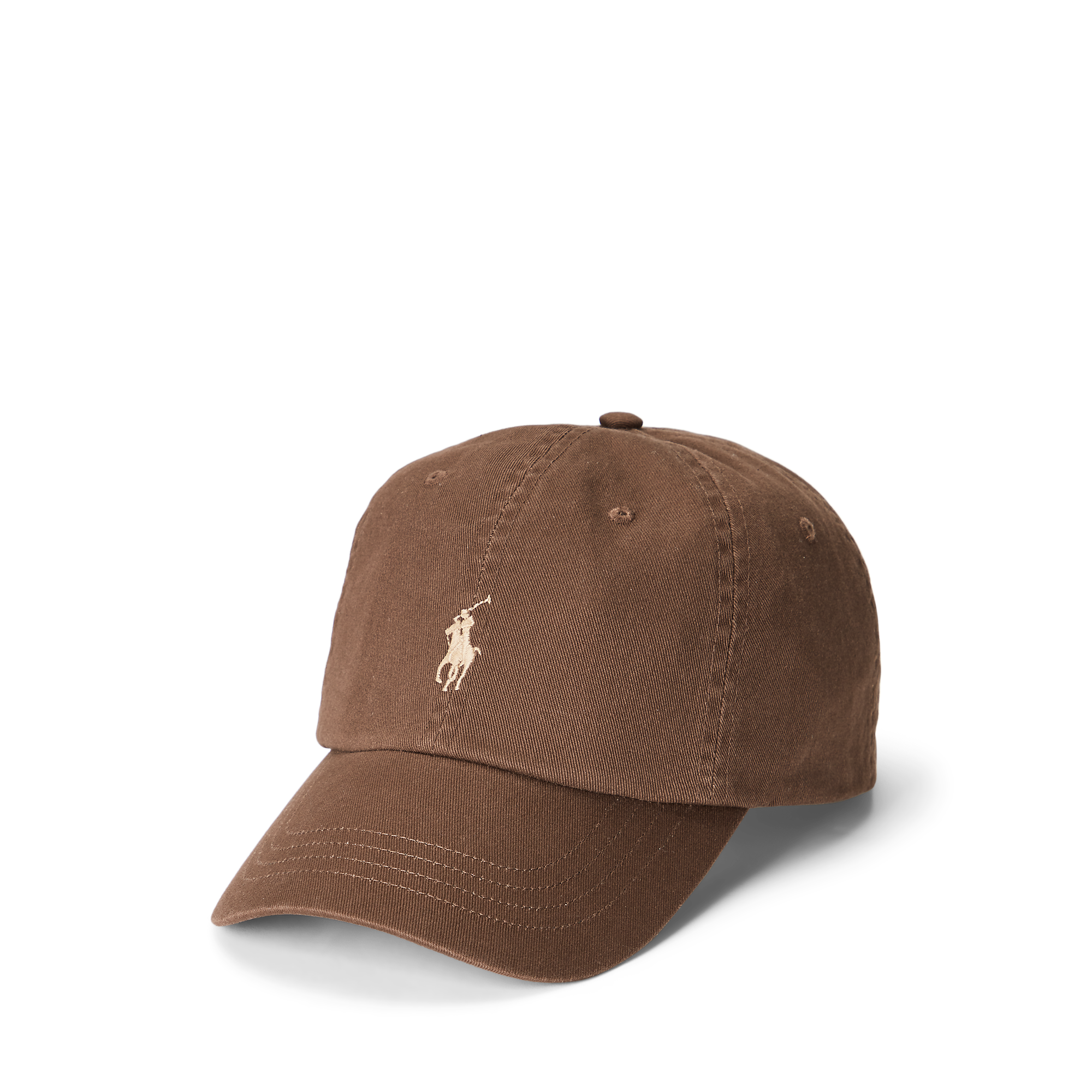 Casquette logo brodé en coton | Marron