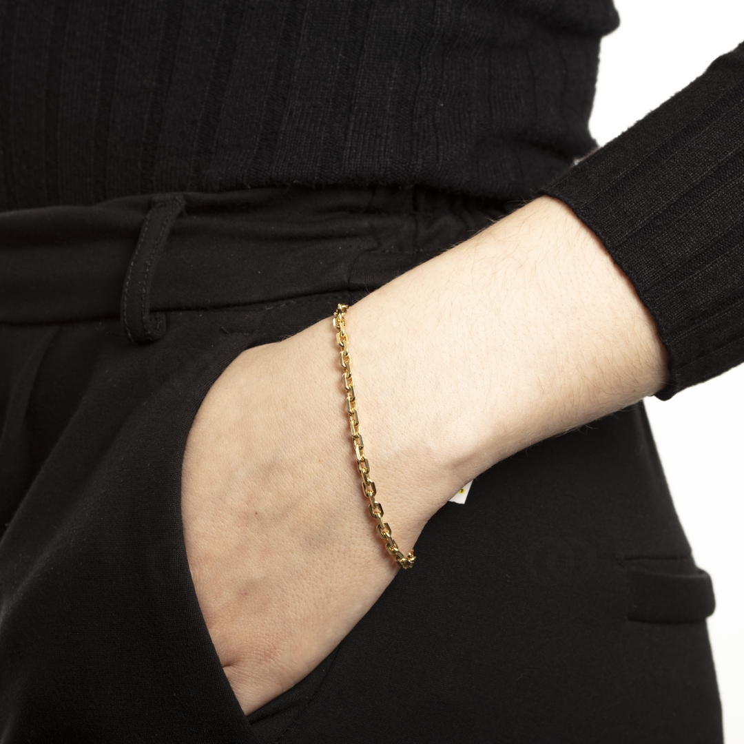 Ankerarmband 750/18 K Gelbgold 3.6mm 19cm