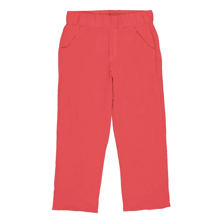 Petite Lucette Pantalon Coton Bio Paul | Rouge
