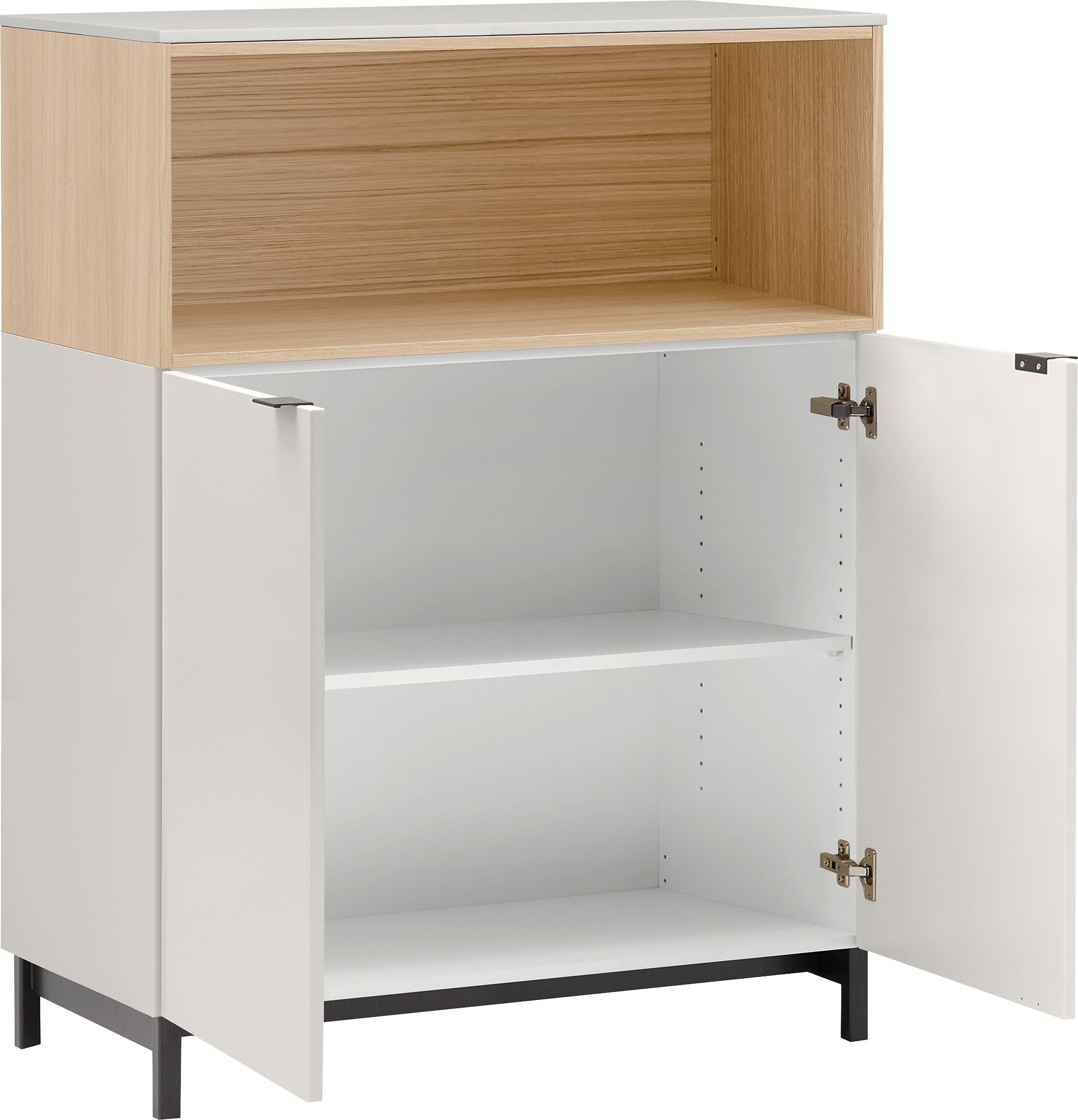 Highboard - Taupe / B: 84.0 cm x T: 40.0 cm x H: 124.7 cm