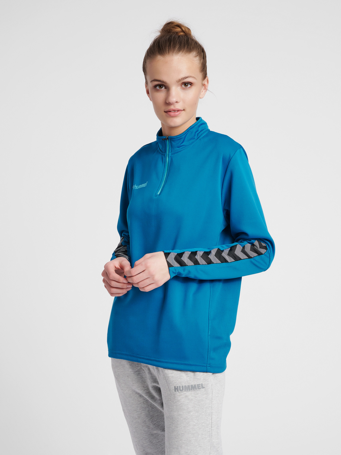 hmlAUTHENTIC HALF ZIP SWEATSHIRT WOMAN