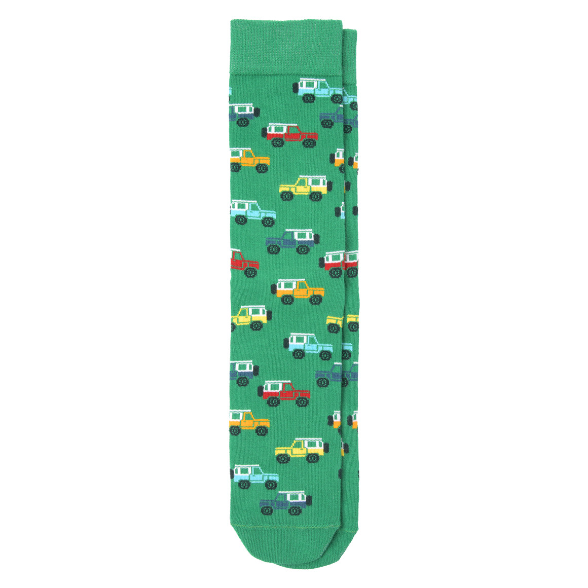 VanVaan 1 Paar Herren Socken mit Autos allover grün