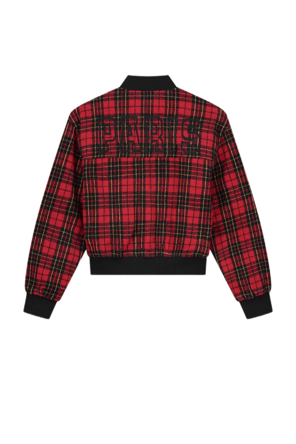 NIK&NIK geruitetussenjas Tartan rood/zwart