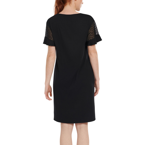 Lisca - Camisón de manga corta SmoothCheek Negro