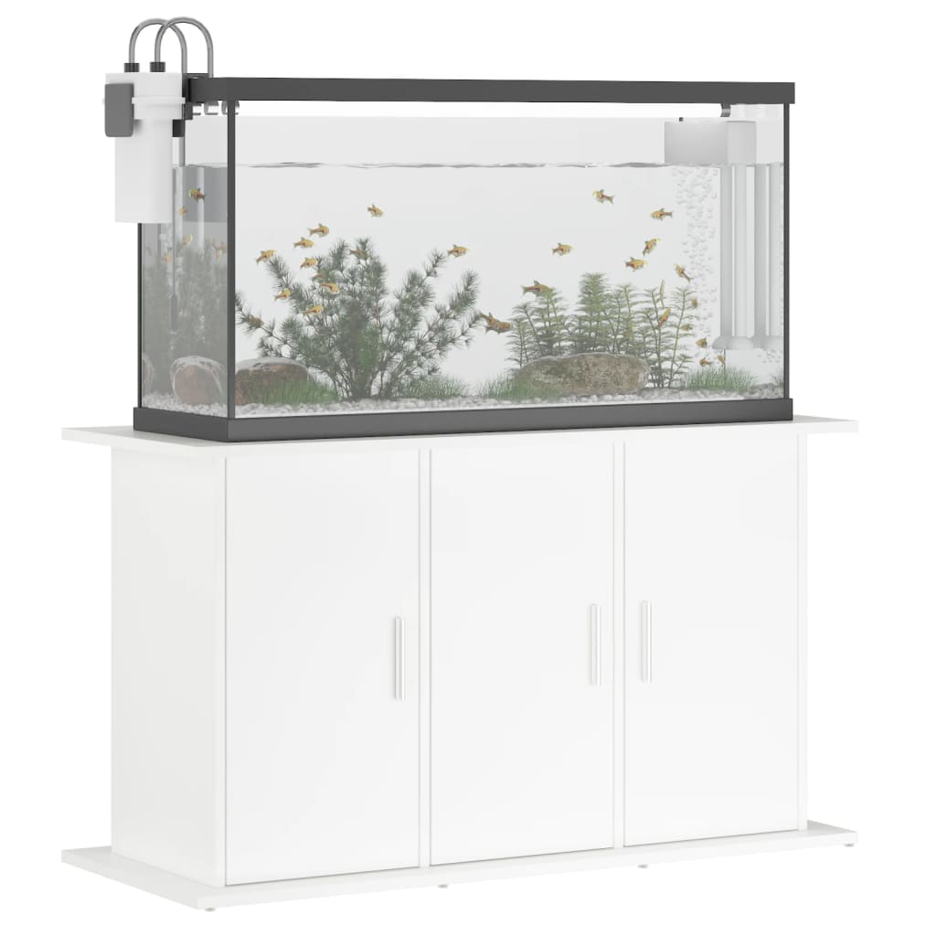 Suporte para aquário vidaXL, madeira engenheirada, branco, 101x41x58 cm