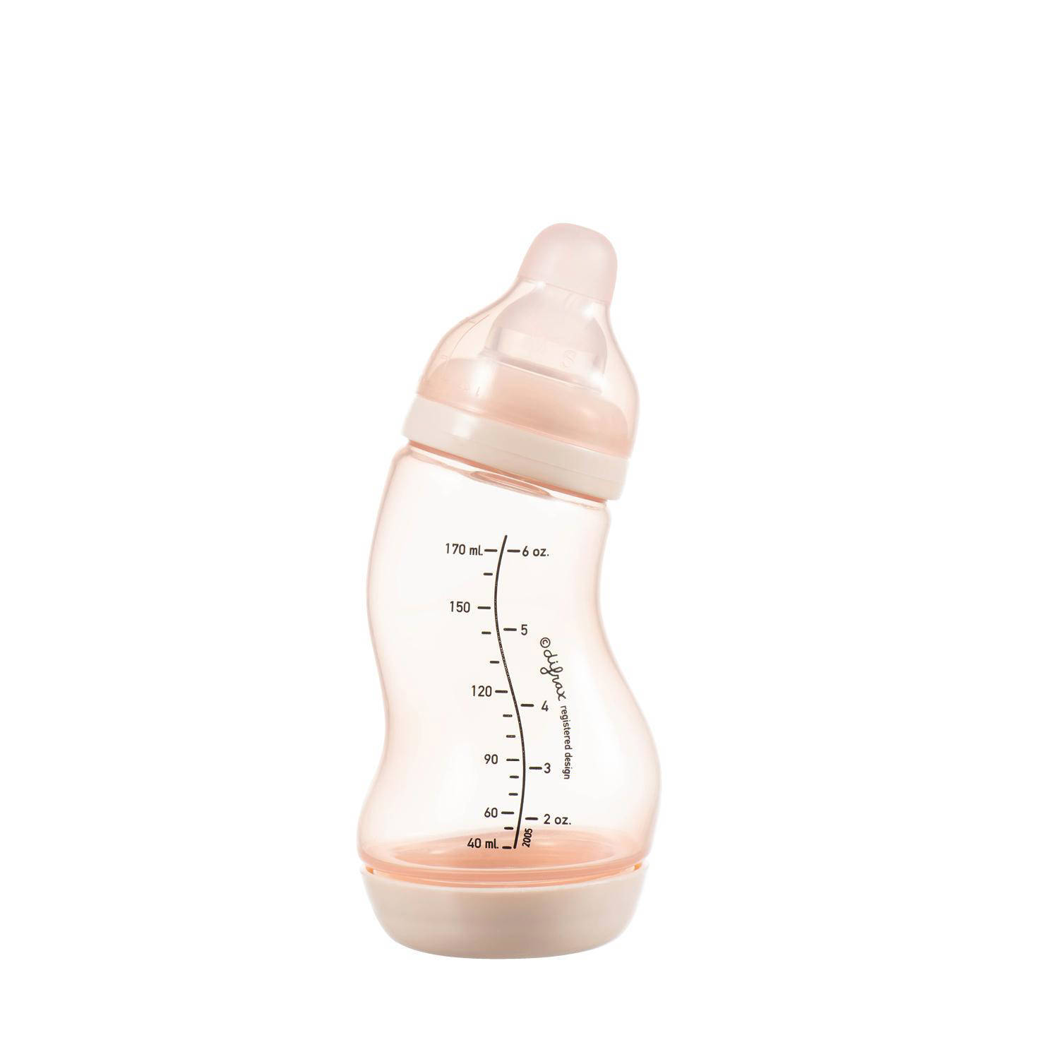Difrax S-Babyfles Natural - 170 ml  - Anti Koliek - Roze
