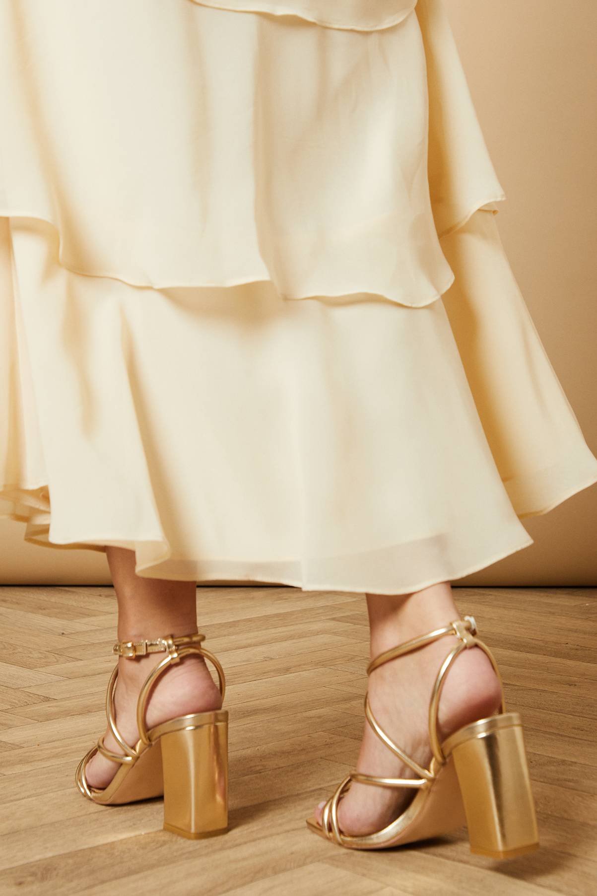 Oasis Sandales à Talons Hauts Carrés à Brides Molly en synthétiquecuir