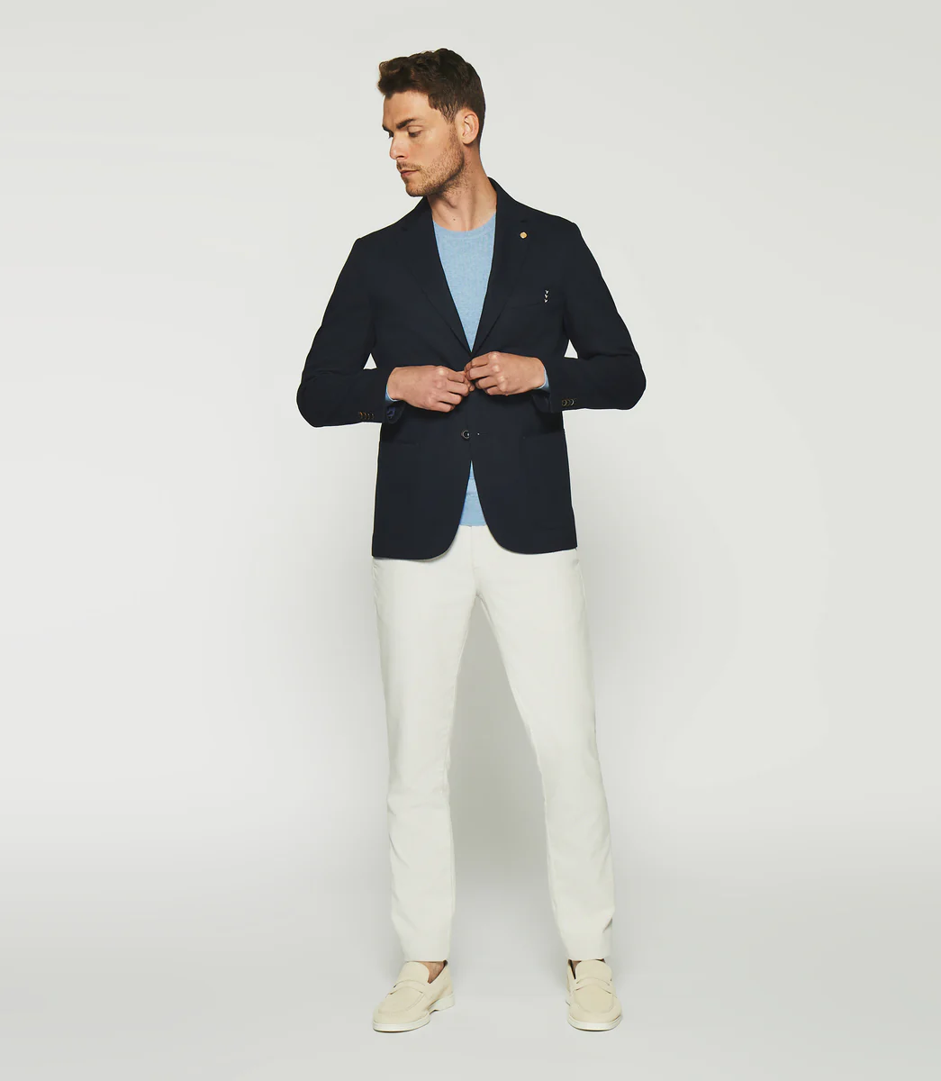 Veste à 2 boutons marine ASTI