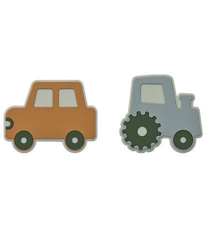 Liewood Båderinge - 2-pak - Gia Teether - Vehicles/Blue Fog Mult