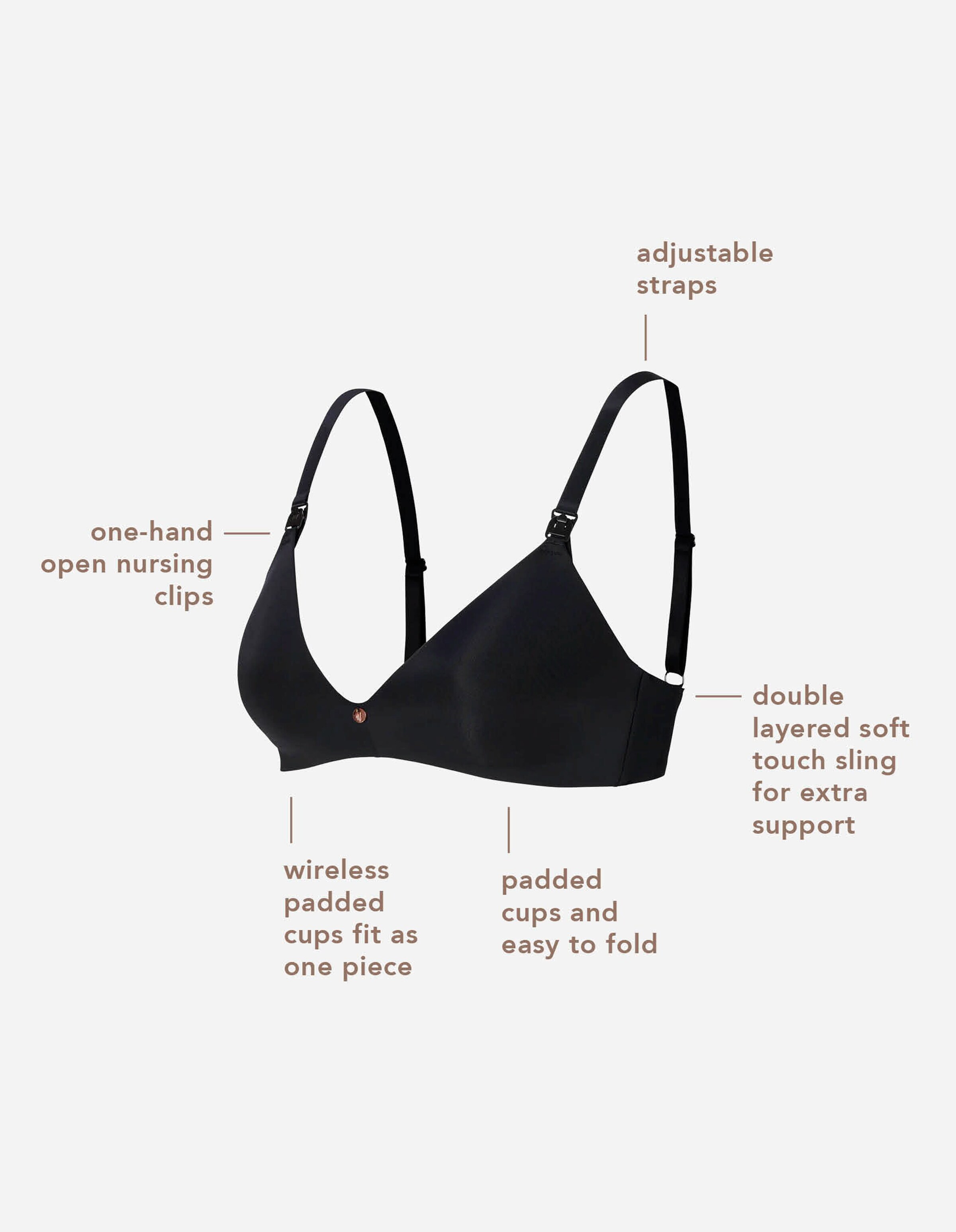 Noppies Nahtloser Still-BH Wireless Micro nursing bra Moonlight