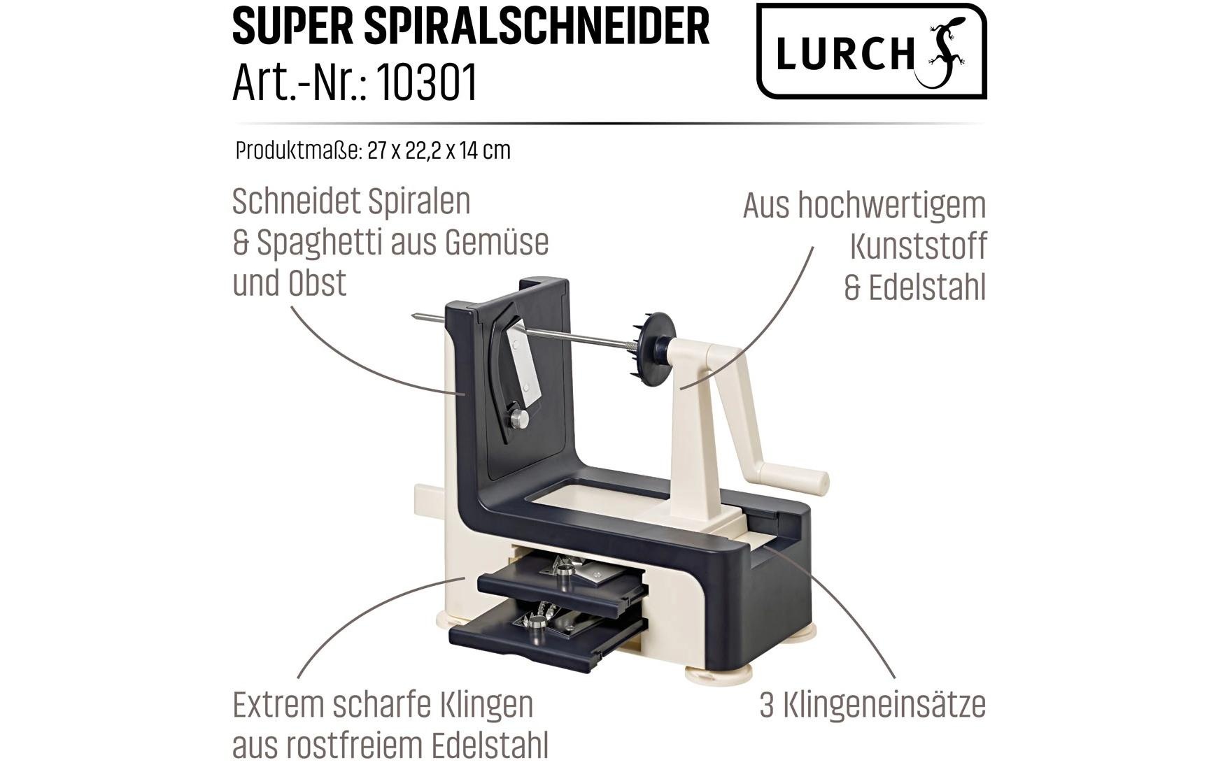 Lurch Spiralschneider »Schwarz/Weiss«