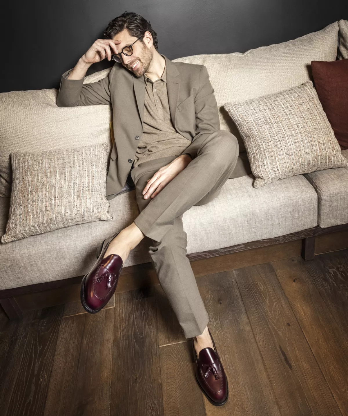 Mocassin OLDEN Bordeaux Lisse