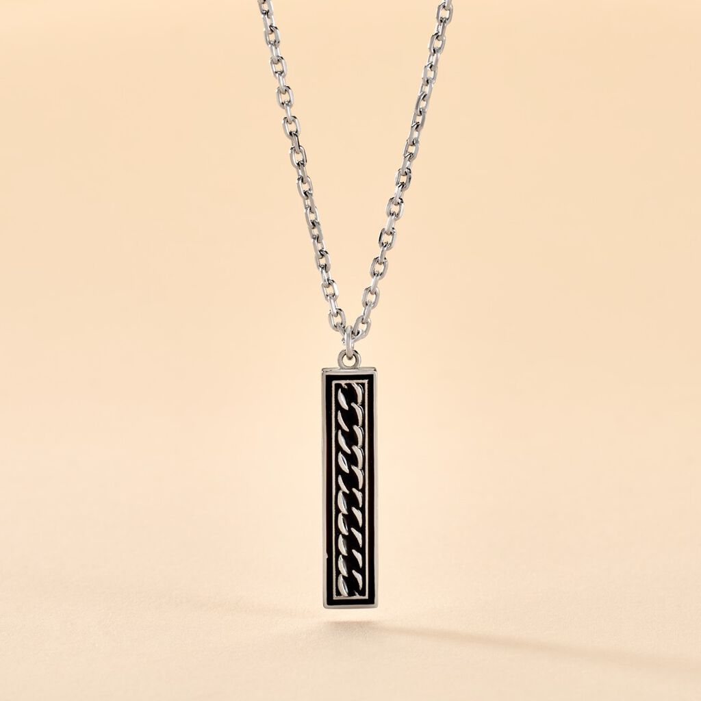 Collier Balthazar Argent Blanc