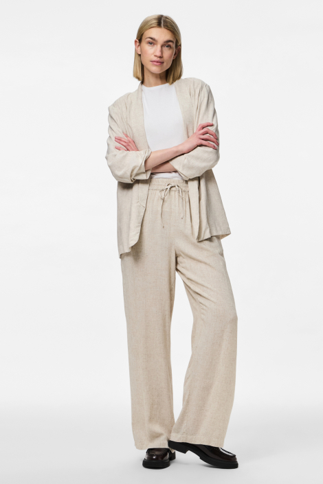 Pieces beige dames broek