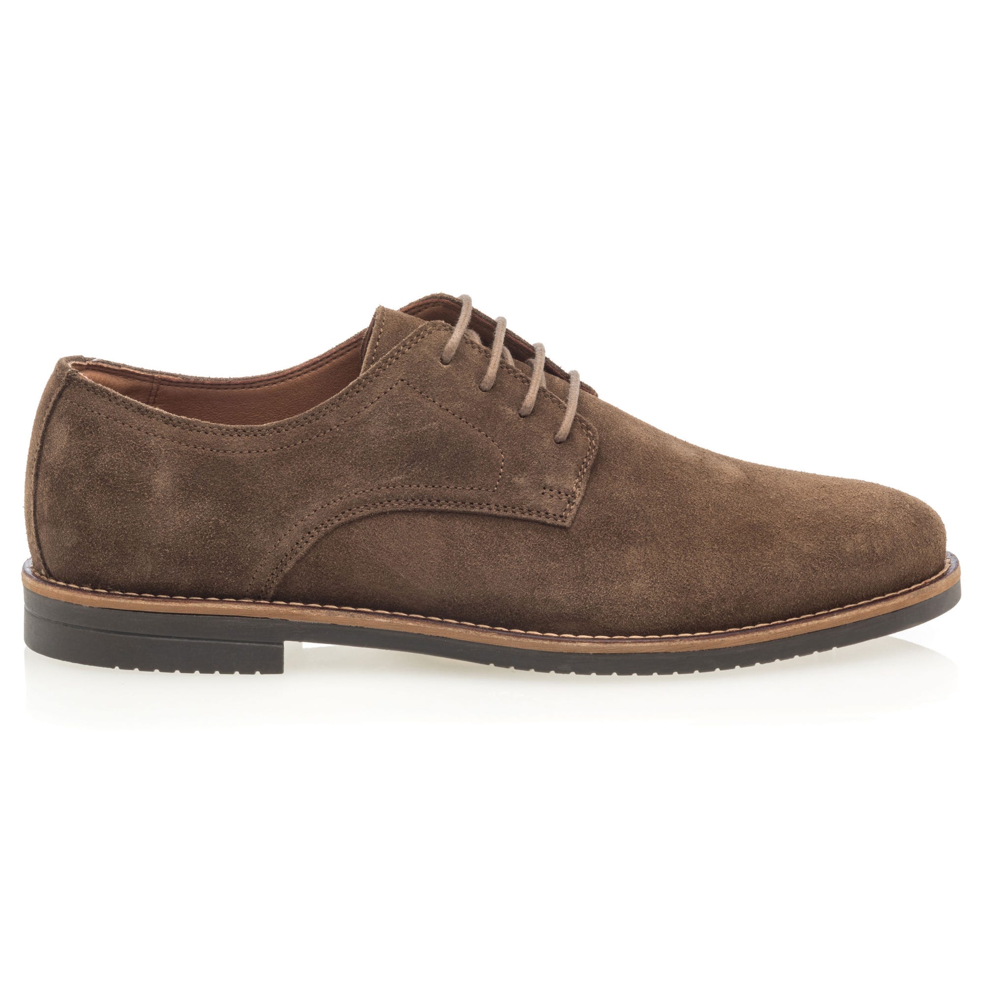 Derbies Homme en cuir taupe