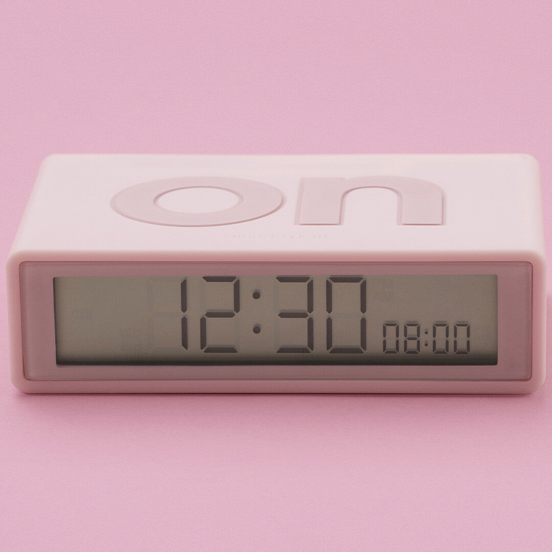 Lexon flip classic digitale wekker - pink