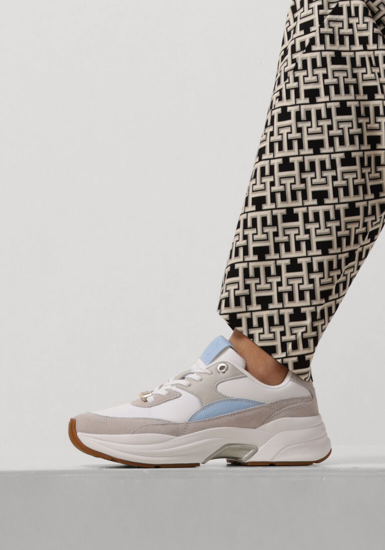TOMMY HILFIGER witte tommy hilfiger lage sneakers chunky feminine runner hardware