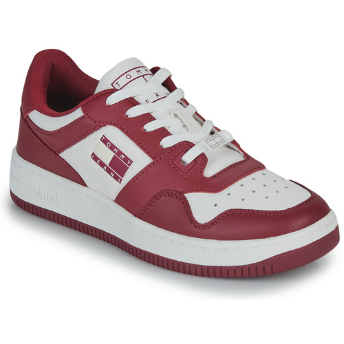 Tommy Jeans - TJW RETRO BASKET LEATHER - Blanc / Rouge