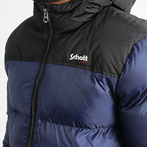 Doudoune Capuche Utah 2 Bleu Marine Noir