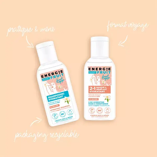 Máscara Capilar Energie Fruit 2 em 1 - Tamanho Viagem - Óleo de Monoi e Macadâmia 75ml