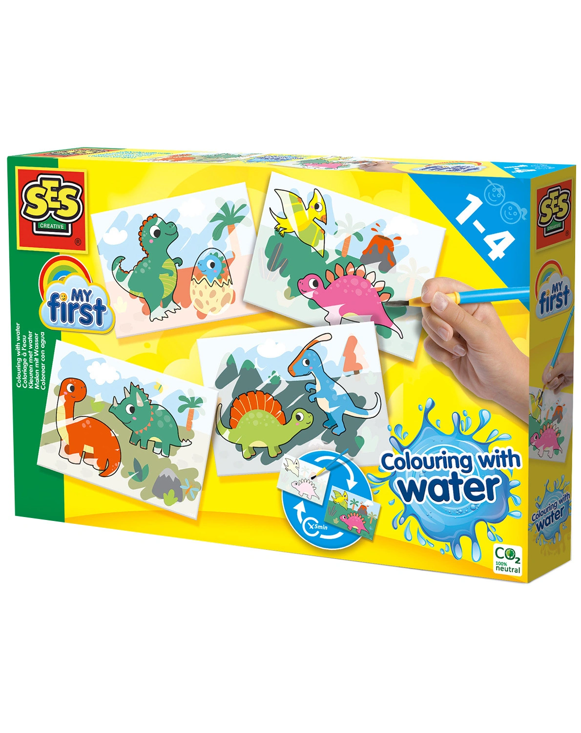 Malen mit Wasser MY FIRST - DINOS 5-teilig