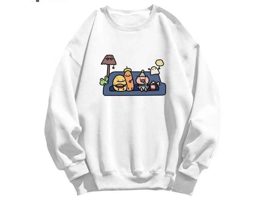 Kupyd - Sweatshirt met ronde hals en cartoonprint