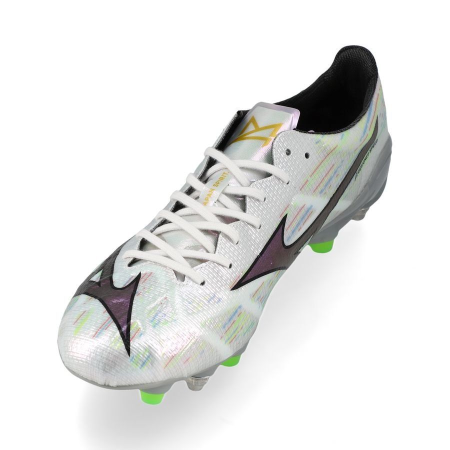 Mizuno Alpha II Made in Japan SG - Blanc/Silver Iridescent/Noir