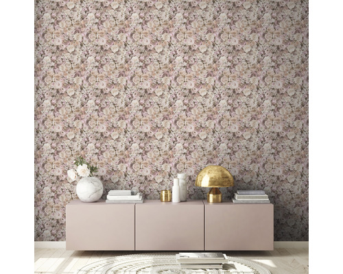 Zelfklevend behang 38582-1 Bloemenboeket roze 8,40 x 0,53 m