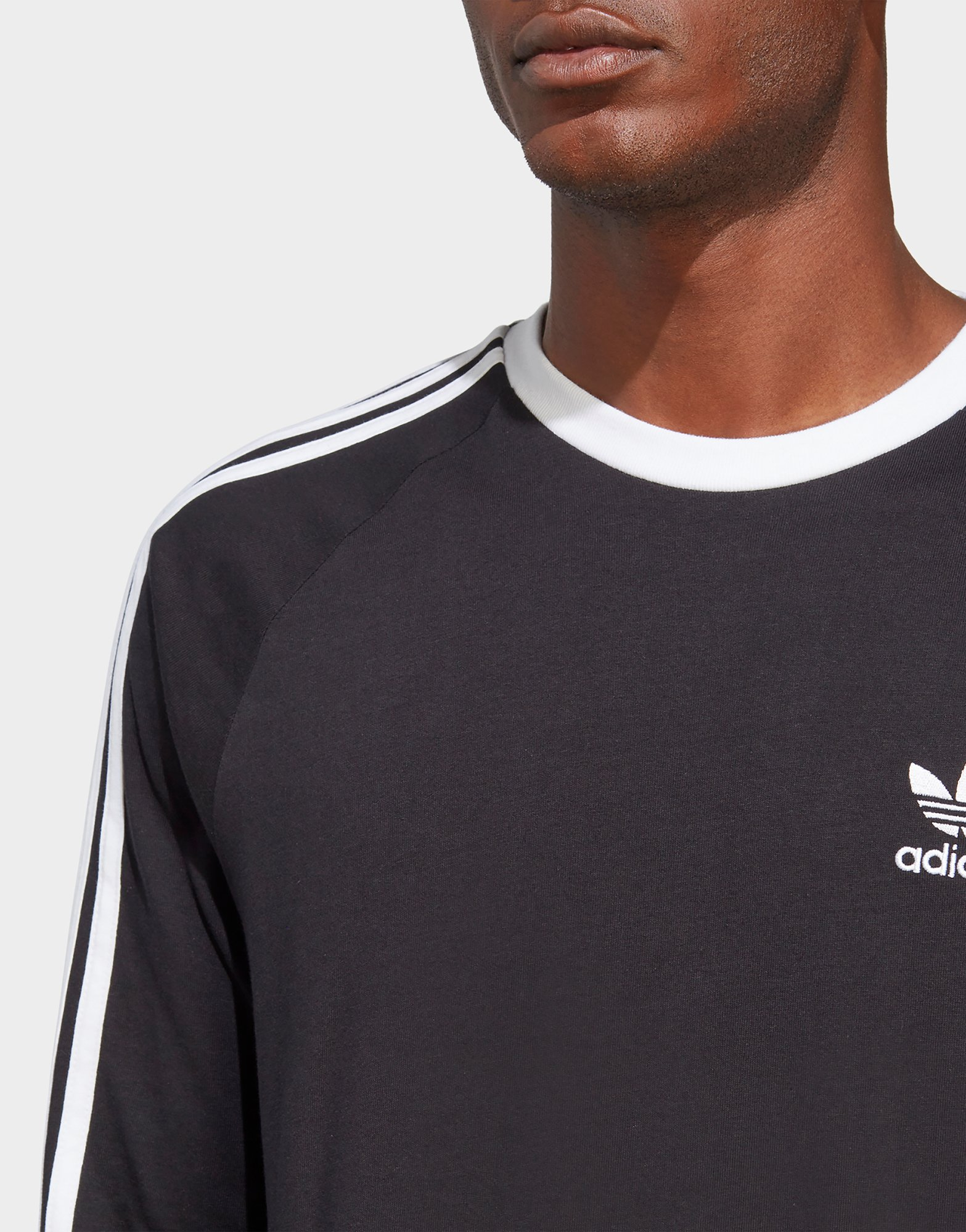 adidas T-shirt manches longues 3 bandes Adicolor Classics