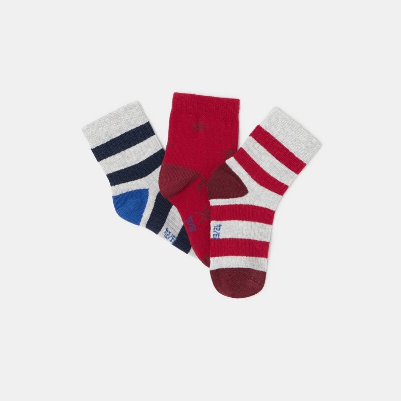 Chaussettes pour bébé (lot de 3 paires) bleues Absorba Bleu