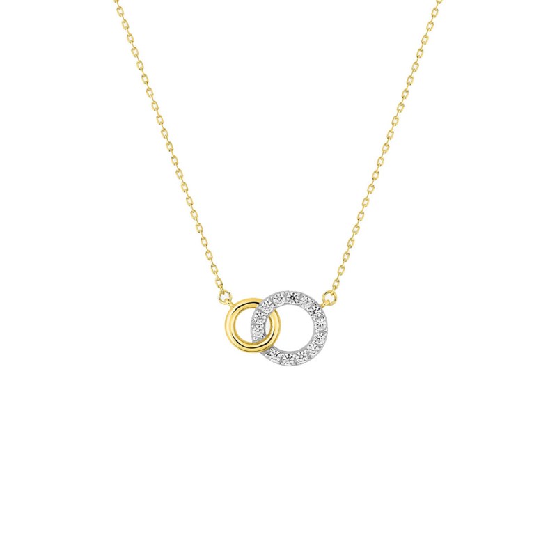 Collier Femme - Oxyde de zirconium - Or 18 Carats - Longueur : 42 cm