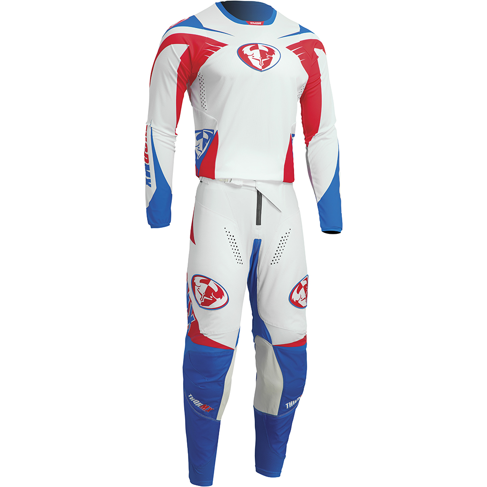 Thor Motocross - Maillot Pulse 04 LE Blanc / Rouge / Bleu