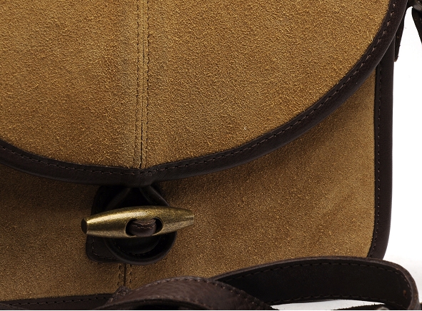 Pieces ville accessoires pcmukka suede cross body fc marron