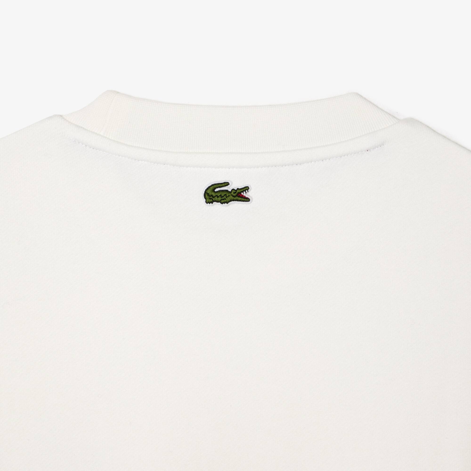 Jogger-Sweatshirt aus Baumwolle mit Aufnäher Sweatshirts - Weiss - Lacoste - Herren