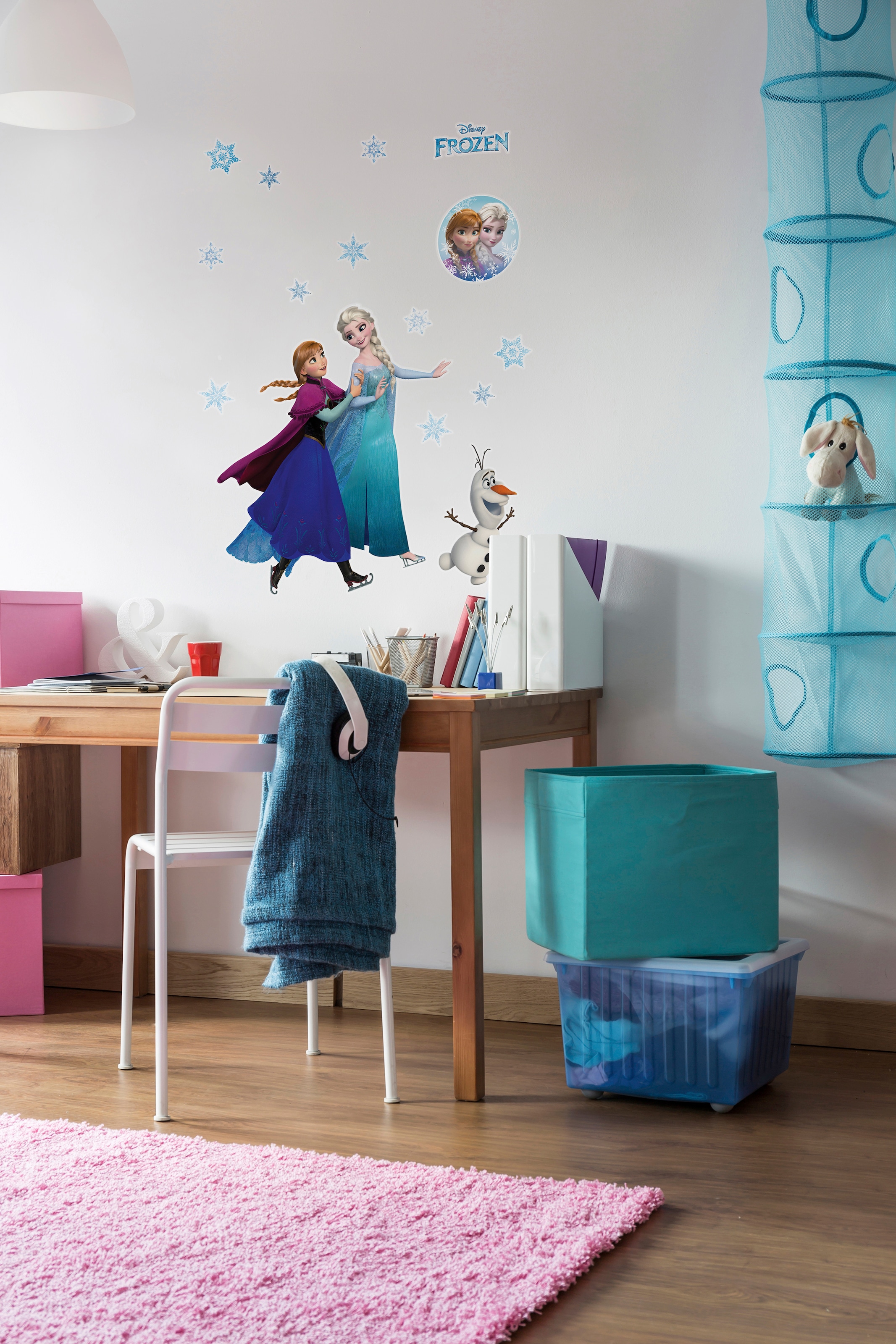 Komar Wandtattoo »Anna und Elsa - Grösse 50 x 70 cm« selbstklebend, Wandsticker, Kinderzimmer
