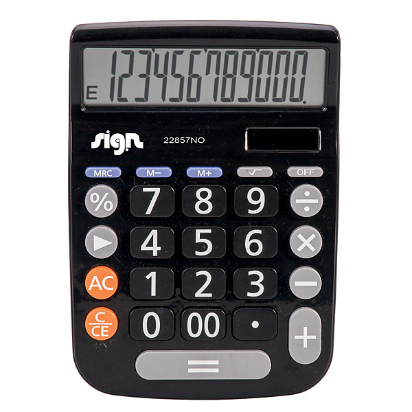 Calculatrice de bureau  Sign 22857NO coloris noir